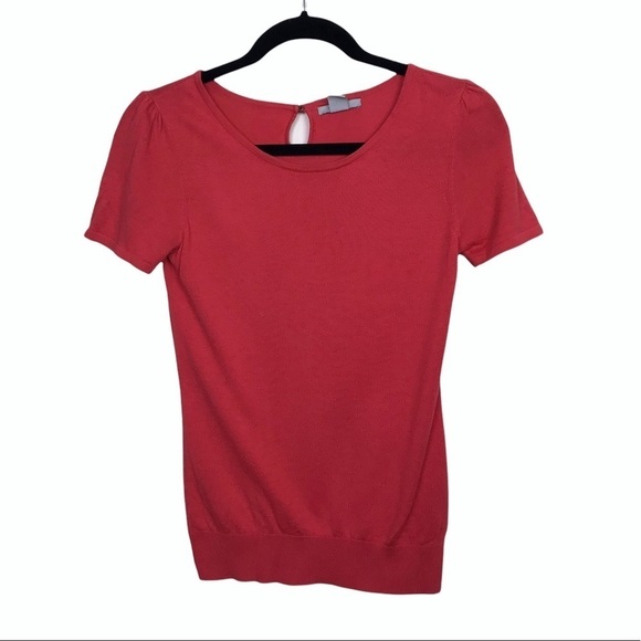 H&M Red Pink Short Sleeve Top - Picture 1 of 10